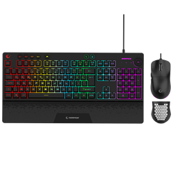 Rampage ECLIPSE RGB Türkçe Siyah Klavye Mouse Set
