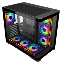 GameBooster GB-G2852B SeaView ARGB Type-C 3.1 ATX Mid Tower Siyah Kasa