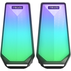 MIKADO MD-188  2.0 5W*2 RGB Siyah Bluetooth Gaming Speaker Hoparlör