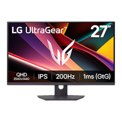 LG UltraGear G6 27G610A-B 27" 200Hz 1ms HDMI DP FreeSync Premium HDR400 Pivot QHD IPS Gaming Monitör