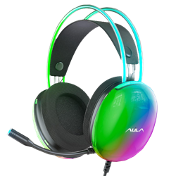 Aula S505 RGB Kablolu Siyah Gaming Kulaklık
