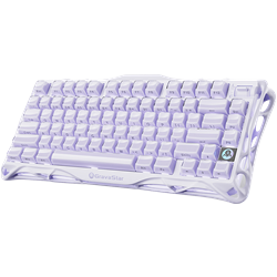 GravaStar Mercury V75 RGB Manyetik Switch İngilizce Q Lavender Purple Kablolu Gaming Klavye