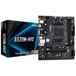 ASROCK A520M-HVS 4600MHz DDR4 Soket AM4 M.2 USB 3.2 HDMI mATX Anakart
