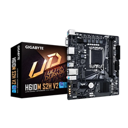 GIGABYTE H610M S2H V2 5600MHz DDR5 Soket 1700 M.2 HDMI DP D-Sub mATX Anakart