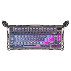 GravaStar Mercury K1 Pro RGB Gravastar Kailh Speedy Mint Switch Türkçe Cyberpunk Kablosuz Gaming Klavye