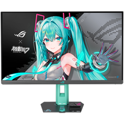 ASUS ROG Strix XG27ACMEG-G Hatsune Miku Edition 27" 260Hz(OC) 0.3ms HDMI DP G-Sync FreeSync Premium HDR400 Pivot QHD Fast IPS Gaming Monitör
