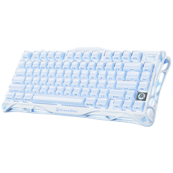 GravaStar Mercury K1 RGB Linear Key Switch İngilizce Q Ice Blue Kablosuz Gaming Klavye