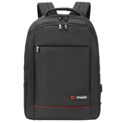 MACK Office 15.6" USB Girişli Siyah Notebook Sırt Çantası