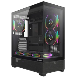 Rampage HYDRA V5 850W 80+ Bronze Tempered Glass 6*12cm ARGB Siyah ATX Gaming Kasa
