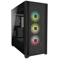 CORSAIR iCUE 5000X RGB Tempered Glass Siyah E-ATX Mid Tower Kasa
