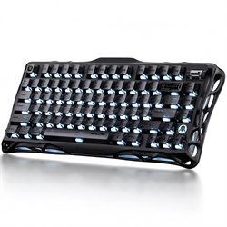 GravaStar Mercury K1 RGB Linear Key Switch İngilizce Q Black Kablosuz Gaming Klavye