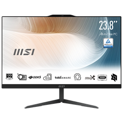 MSI MODERN AM242 1M-2268XEU Core 5 120U 8GB DDR5 512GB SSD 23.8" FHD FreeDos Siyah AIO Masaüstü PC