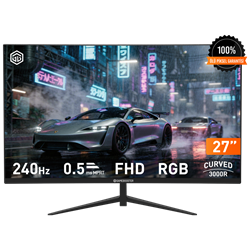 GameBooster Lyris FF24 27'' 240Hz 0.5ms HDMI DP Adaptive Sync HDR Ready FHD VA Curved 3000R Gaming Monitör