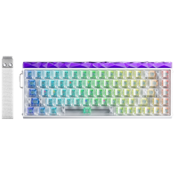 Aula Hero 68 HE Silver Switch Hot Swap TKL RGB Neon Şeffaf Beyaz Kablolu Gaming Klavye