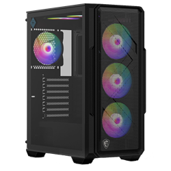MSI MAG FORGE 150A B65 650W 80+ Bronze Tempered Glass RGB Siyah ATX Bilgisayar Kasası
