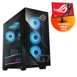 ASUS ROG G700 80+ Gold 850W Ryzen 7 9800X3D 16GB DDR5 1TB SSD RX9070 XT PRIME 16GB GDDR6 FreeDOS Masaüstü Gaming Bilgisayar