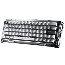 GravaStar Mercury V60 Pro RGB Manyetik Switch İngilizce Q Chrome Silver Kablolu Gaming Klavye