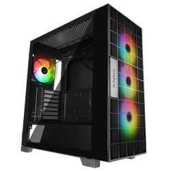 RAMPAGE AZZA V2 1000W 80+ Tempered Glass ARGB Type-C Siyah ATX Gaming Kasa
