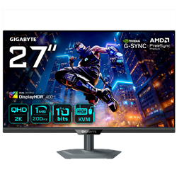 GIGABYTE M27Q2 QD 27" 200Hz(OC) 1ms HDMI DP G-Sync FreeSync Premium Pivot HDR400 QHD SS IPS Gaming Monitör
