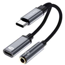 VegGieg Type-C 3.5mm Kulaklık ve Type-C Şarj Dönüştürücü Adaptör