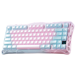 GravaStar Mercury K1 Lite RGB Linear Switch İngilizce Q Aurora Mist Kablosuz Gaming Klavye