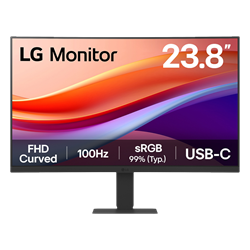 LG 24U421A-B 23.8'' 100Hz 5ms HDMI USB-C FHD VA Curved 1500R Gaming Monitör