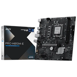 MSI PRO H810M-E 6400MHz(OC) DDR5 Soket LGA 1851 M.2 HDMI DP mATX Anakart