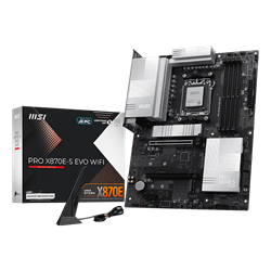 MSI PRO X870E-S EVO WIFI 8200MHz(OC) DDR5 Soket AM5 M.2 HDMI Type-C ATX Anakart