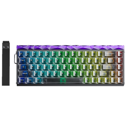 Aula Hero 68 HE Jade King Switch Hot Swap TKL RGB Neon Şeffaf Siyah Kablolu Gaming Klavye