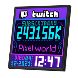 Divoom Pixoo-64 App Kontrollü Wifi Animasyonlu Gaming 64x64 Piksel LED Ekran Resim Çerçevesi