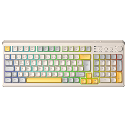 Aula S99 Retro RGB Sarı Kablosuz Gaming Klavye