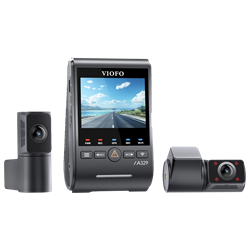 VIOFO A329S 4K 2K  3 Kameralı HDR Sony Starvis 2 Sensörlü SSD Destekli Wİ-Fi GPS'li Araç Kamerası
