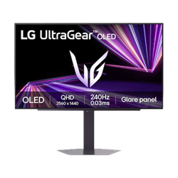 LG UltraGear GX7 27GX704A-B 27" 240Hz 0.03ms HDMI DP USB Adaptive Sync HDR400 Pivot QHD OLED Gaming Monitör