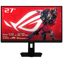 ASUS ROG STRIX XG27JCG 27'' 5K 180Hz QHD 330Hz 0.3ms HDMI DP G-Sync FreeSync Premium Pro Pivot HDR600 Dual Mode Fast IPS Gaming Monitör