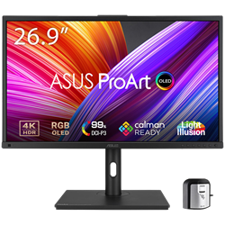 ASUS ProArt Display PA27DCE-K 27" 60Hz 0.1ms HDMI DP USB 3.2 USB-C Pivot OLED Gaming Monitör