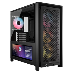CORSAIR FRAME 4000D LCD RS 1000W 80+Gold ARGB Tempered Glass USB 3.2 Siyah E-ATX Mid Tower Kasa