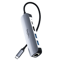 VegGieg 4K/30Hz HDMI 100Mbps Ethernet USB2.0 USB3.0 Type-C Çoklayıcı Hub