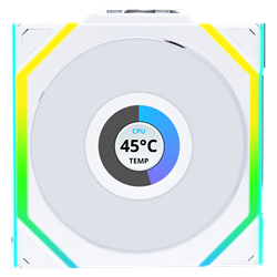 LIAN LI UNI FAN SL Wireless LCD ARGB Beyaz 120mm Kasa Fanı