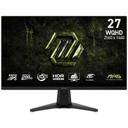 MSI MAG 275QF E20 27" 200Hz 0.5ms HDMI DP G-Sync FreeSync Premium HDR Ready WQHD Rapid IPS Gaming Monitör
