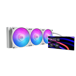 Cooler Master MasterLiquid Core LCD 6' 360 ARGB 360mm Beyaz İşlemci Sıvı Soğutucu