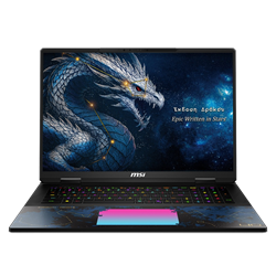 MSI TITAN 18 HX DRAGON EDITION DRACO EPIC A2WJ-1223TR Ultra 9 290HX Plus 96GB DDR5 RTX5090 GDDR7 24GB 4TB SSD 18" UHD+ 240Hz W11H Notebook