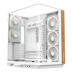 FAZEON F25 850W 80+ Bronze Full Modüler Gen5 Mesh 5x ARGB Fanlı Type-C Beyaz ATX Gaming Kasası