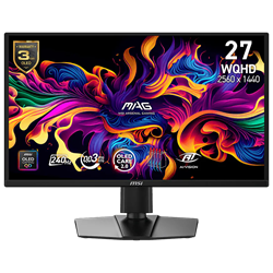 MSI MAG 272QP QD-OLED X24 27" 240Hz 0.03ms HDMI DP G-Sync FreeSync Premium HDR Ready Pivot WQHD QD-OLED Monitör