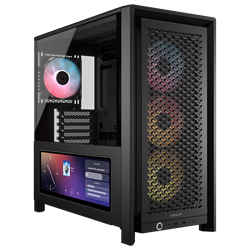 CORSAIR FRAME 4000D LCD RS ARGB Tempered Glass USB 3.2 Siyah E-ATX Mid Tower Kasa