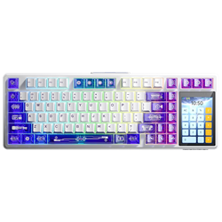 Aula L99 Raindrop Switch Hot Swap 4" Ekranlı RGB Mor Kablosuz Gaming Klavye