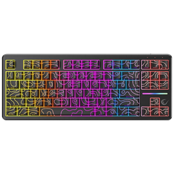 Rampage KB-R107 CRACK Membrane RGB Siyah Kablolu Gaming Klavye