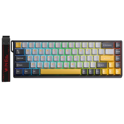 Aula Win68 HE Max Wing Chun Switch Hot Swap TKL RGB Sarı Kablolu Gaming Klavye