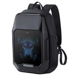 Divoom Pixoo Cyberbag Piksel Led Ekranlı Siyah Sırt Çantası