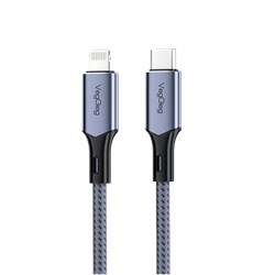 VegGieg 27W 3A Type-C Lightning İphone İpad Hızlı Sarj ve Data Kablosu 2 Metre