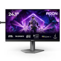 AOC AGON AG246FK6 24.1" 610Hz(OC) 0.5ms HDMI DP G-Sync Pivot HDR400 FHD Ultra-Fast TN Esports Pro Gaming Monitör